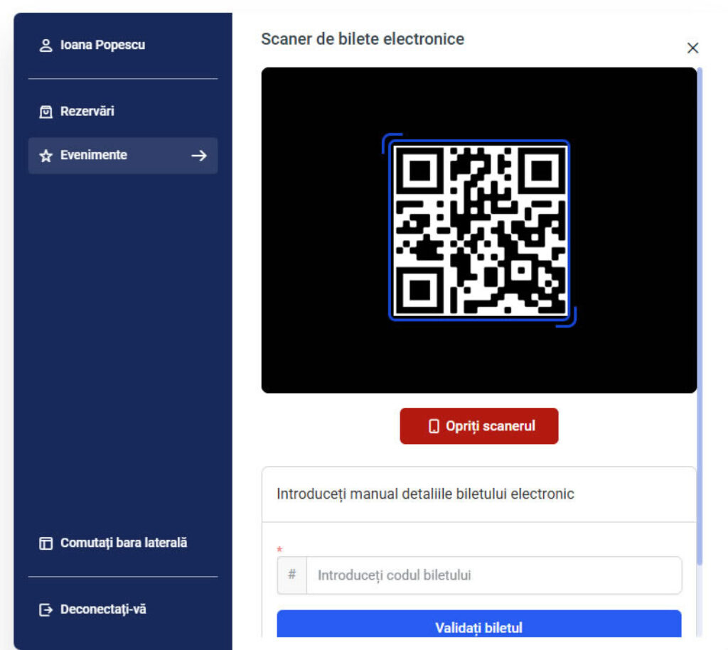 scanare bilet