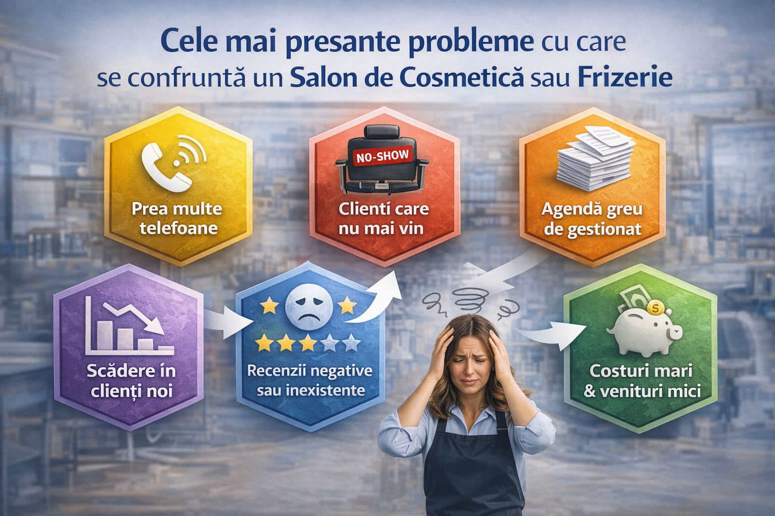 Cele mai presante probleme cu care se confruntă un Salon de Cosmetică sau Frizerie