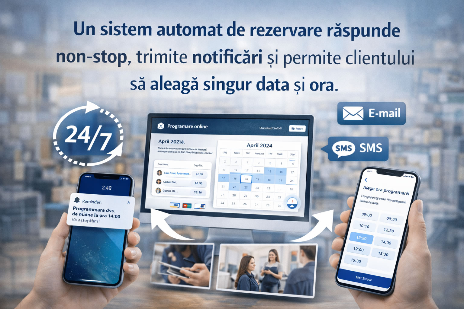 Un sistem automat de rezervare răspunde non-stop
