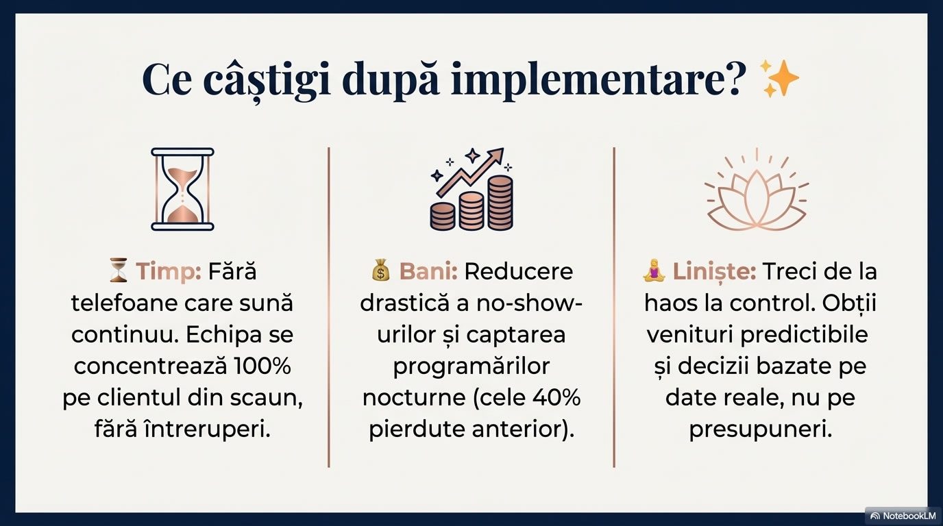 Ce castigi dupa implementarea sistemului